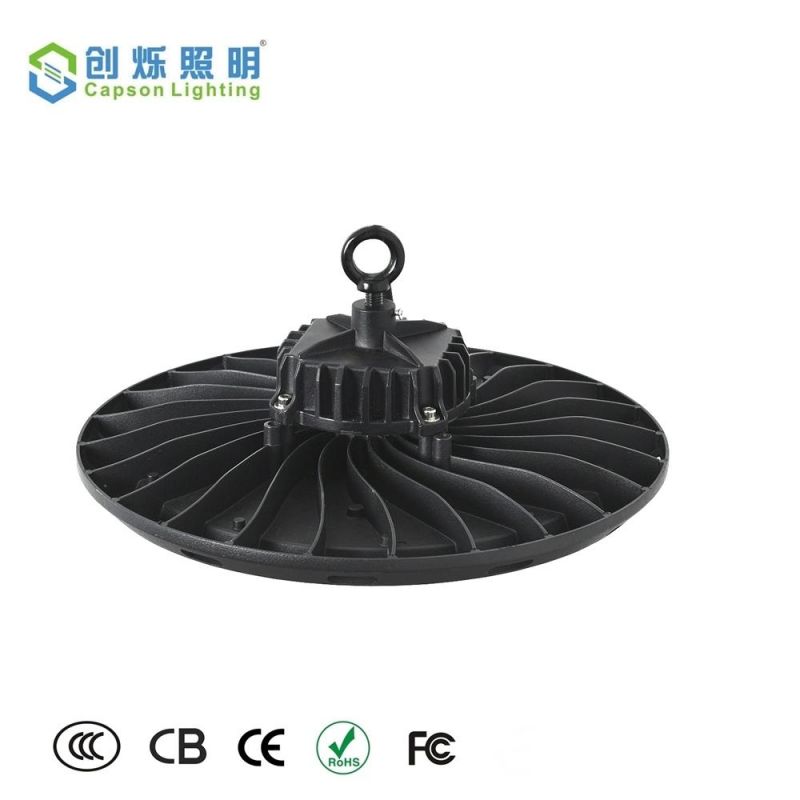 200W UFO LED Industrial Lighting 3years 140lm Factory High Bay Light