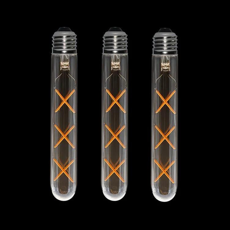 LED Filament Tube Bulb T30 Tubular Bulb Edison Antique Style Decorative Vintage Lamp