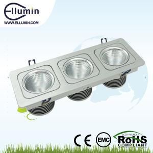 3*10W Three Head LED Square Downlight COB LED Ceiling Light