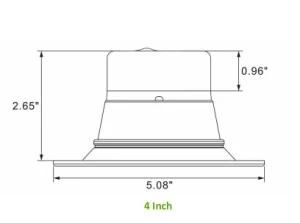 4 Inch 8/10W 120V Dimmable SMD2835 Downlight/3in1 CCT Tunable Retrofit