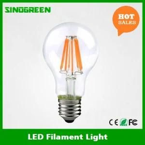 Ce RoHS ERP 806lm 7W Dimmable LED Filament Bulb