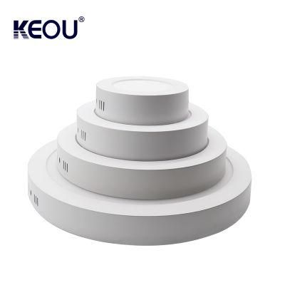 230V Waterproof White Aluminum Housing Round LED Panel