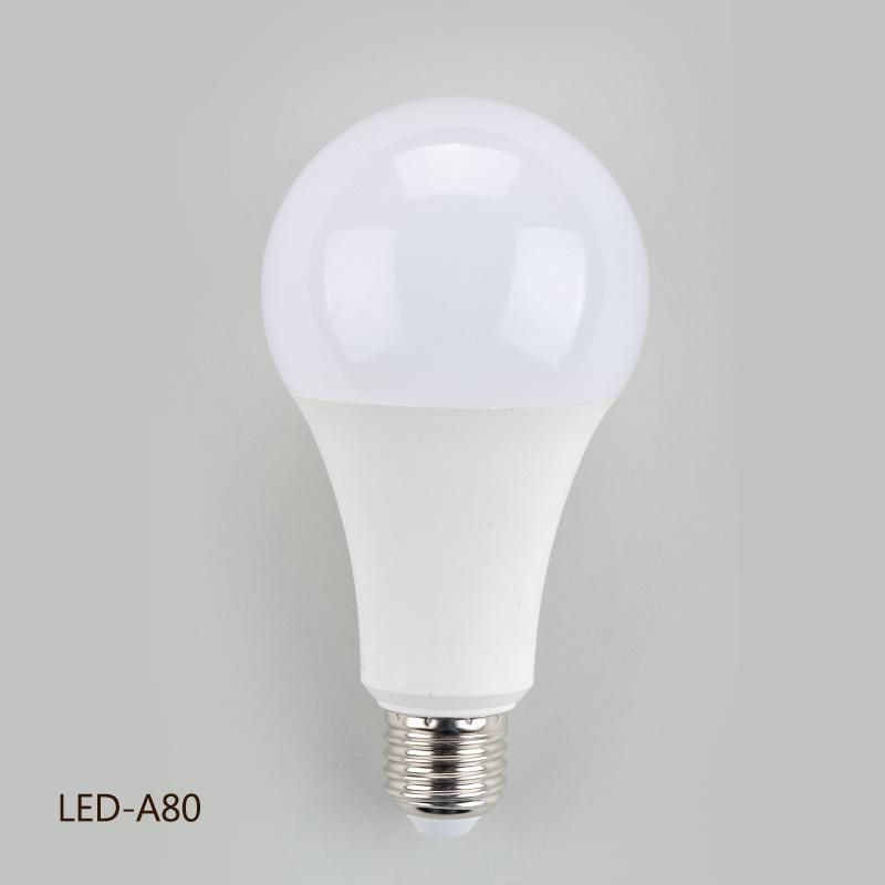 LED Bulb Lamp Aluminium and Plastic A80 18W LED Bulb