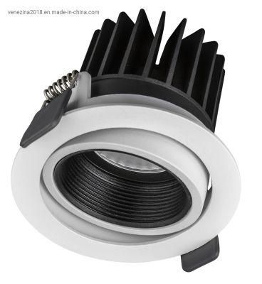 3.5inch Recessed Aluminum Anti-Glare Ring COB 6W10W LED Spotlight