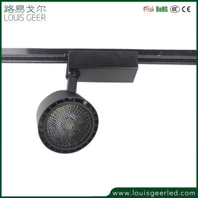 Surface Mounted Cylinder Adjustable Rail Spot Lighting GU10 LED 2/3/4 Wires Track Light Fixture