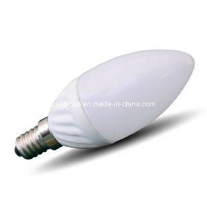 Ceramic E14 3W Milky Cover LED Candle Light