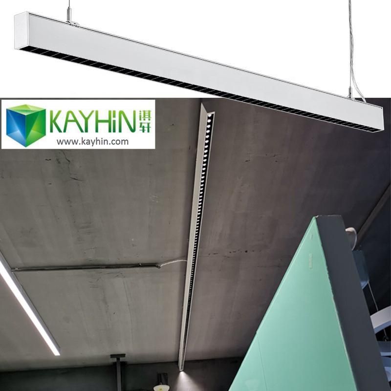 High Quality Office Kitchen Industrial Hanging Linear Lamp Suspended Aluminum 36W LED Pendant Lamp LED Linear Light