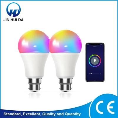 Dimmable CCT Adjustable E27 RGB Smart WiFi LED Bulb Light