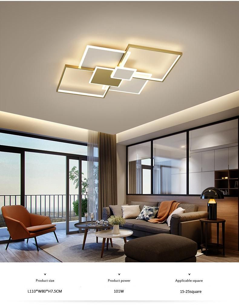 2022 New Geometric Home Lighting Aluminum Hall Ceiling LED Lamp Modern Lights for Living Room