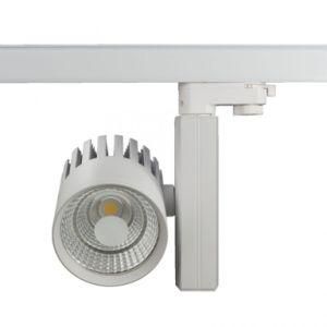 30W High Adjustable CRI80/90 COB LED Dimmable Track Lighting for Shop and Store