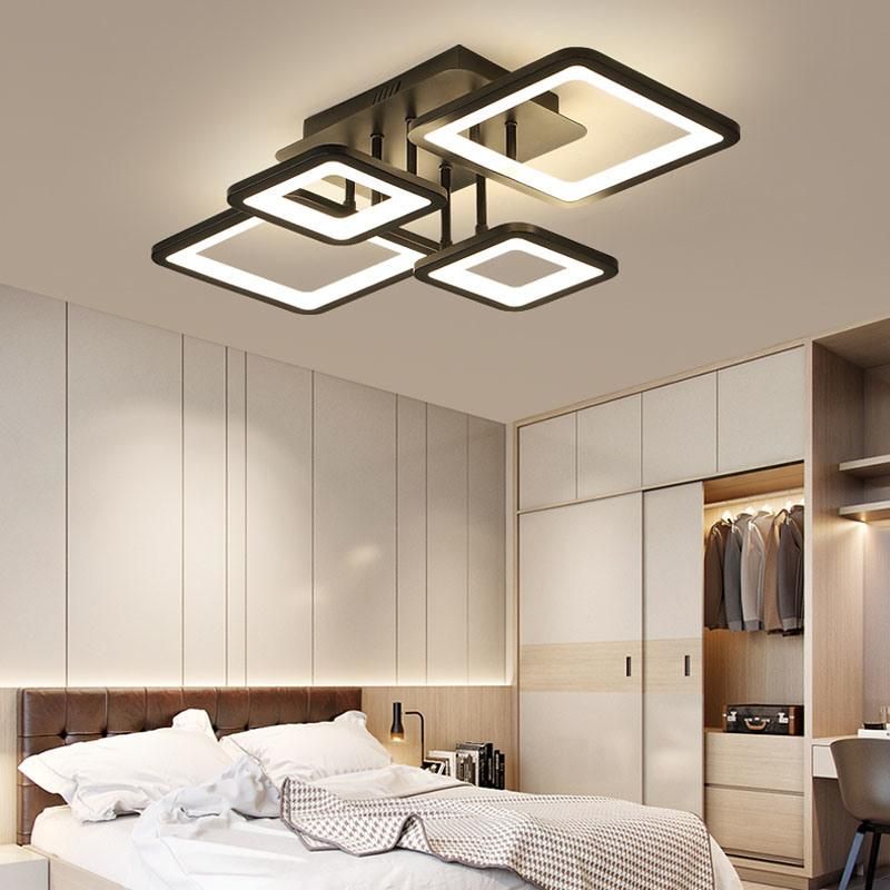 Acrylic Rectangular House Lighting Lamps Fancy Decorative Modern LED Ceiling