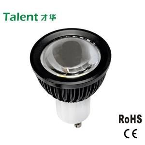 GU10 3W COB Ultra Bright LED Bulb with Black Housing