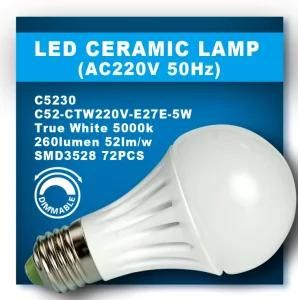 AC 5W Dimmable Ceramic LED Bulb Light (C5230)
