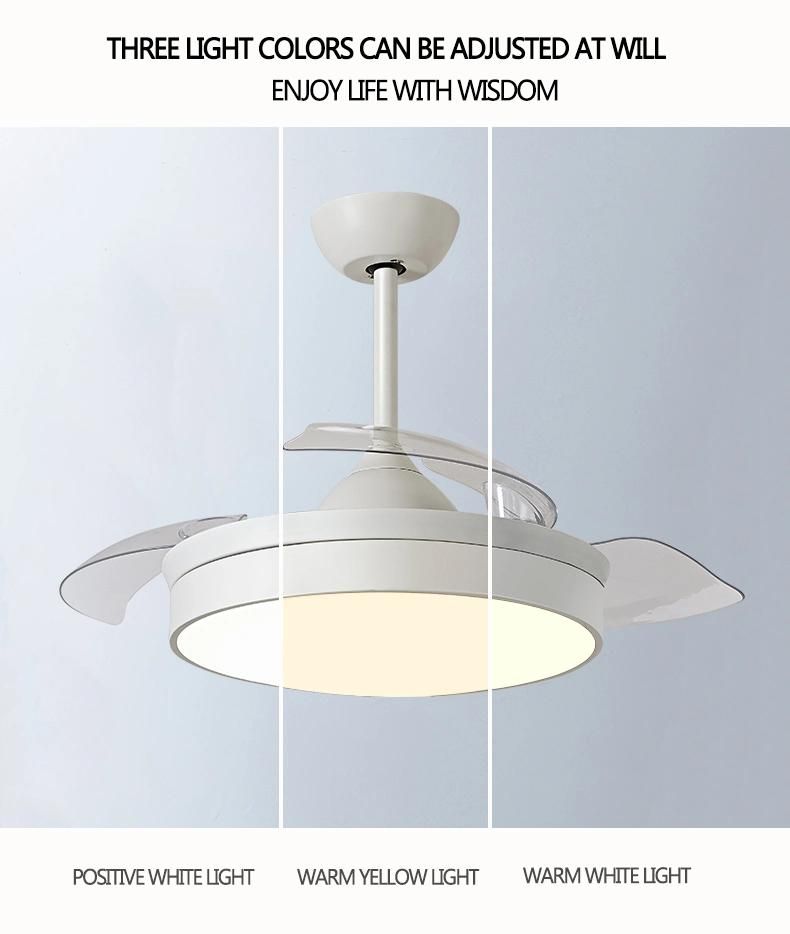 Star Spot 230V Decorative Lighting Retractable LED Ceiling Fan