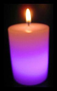 LED Rainbow Color Changing Candle, LED Wax Candle