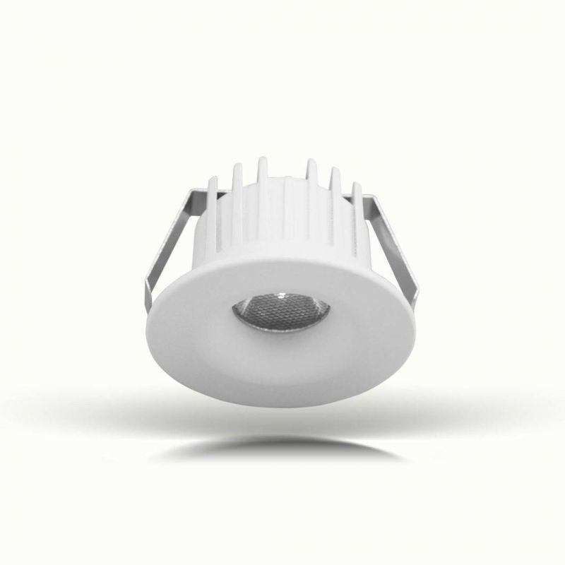 IP44 1W/3W Fixed Ceiling Recessed COB LED Downlight Cabinet Spotlight