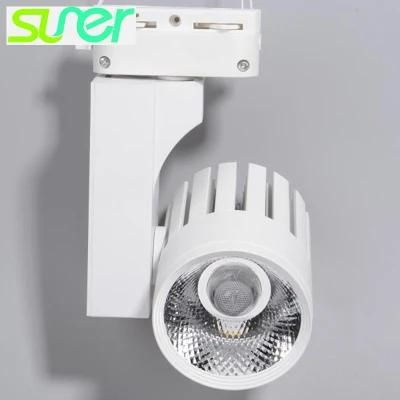 20W COB Ceiling Lighting Adjustable LED Track Light Cool White 6500K