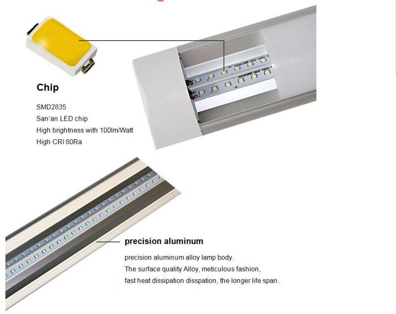 High Quality Factory LED T5t8 Batten Light Tube Lamp 18W