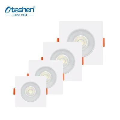 CE Square 5g 7W PC Ceiling LED Spotlights 3W 5W 7W 9W 12W IP20 Plastic LED Downlights