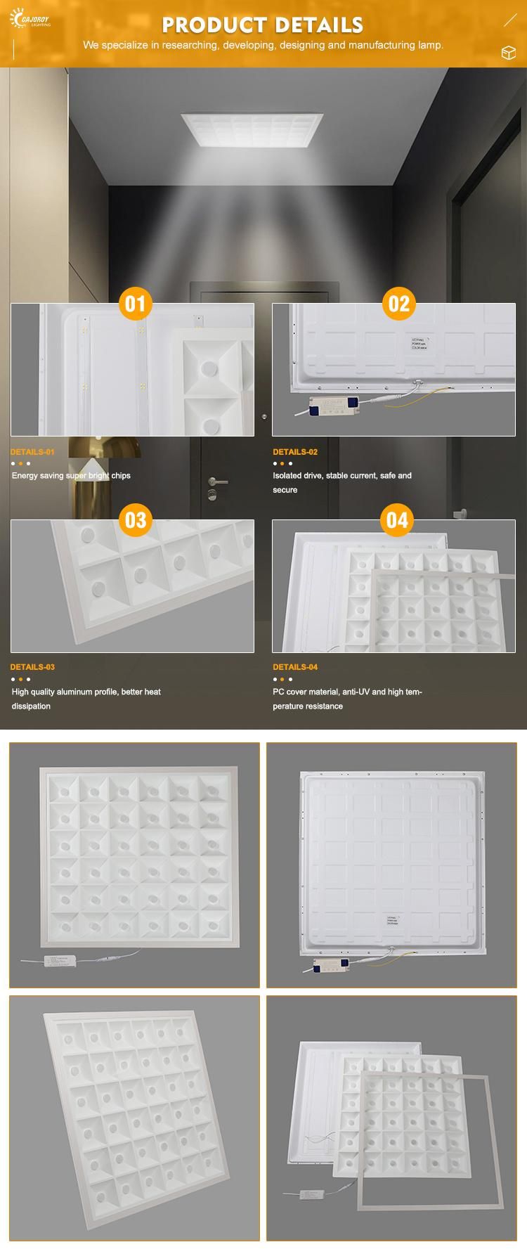 Surface Recessed White Small Switch Changing 4000K Grill Panel Light