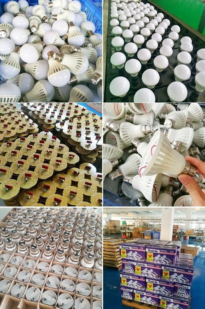 E27 85-265V 5W 7W 12W LED Bulb Raw Material with Ce SAA UL RoHS