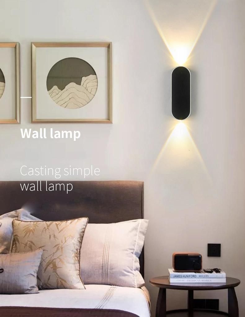 Wholesale Price Acrylic Modern Nordic Indoor PVC Wall Light Minimalist Bedroom Metal Wall Lamps