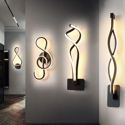 Nordic Luxury Wall Light Living Room Bedroom Bedside Interior Housing Modern Indoor LED Wall Lamps