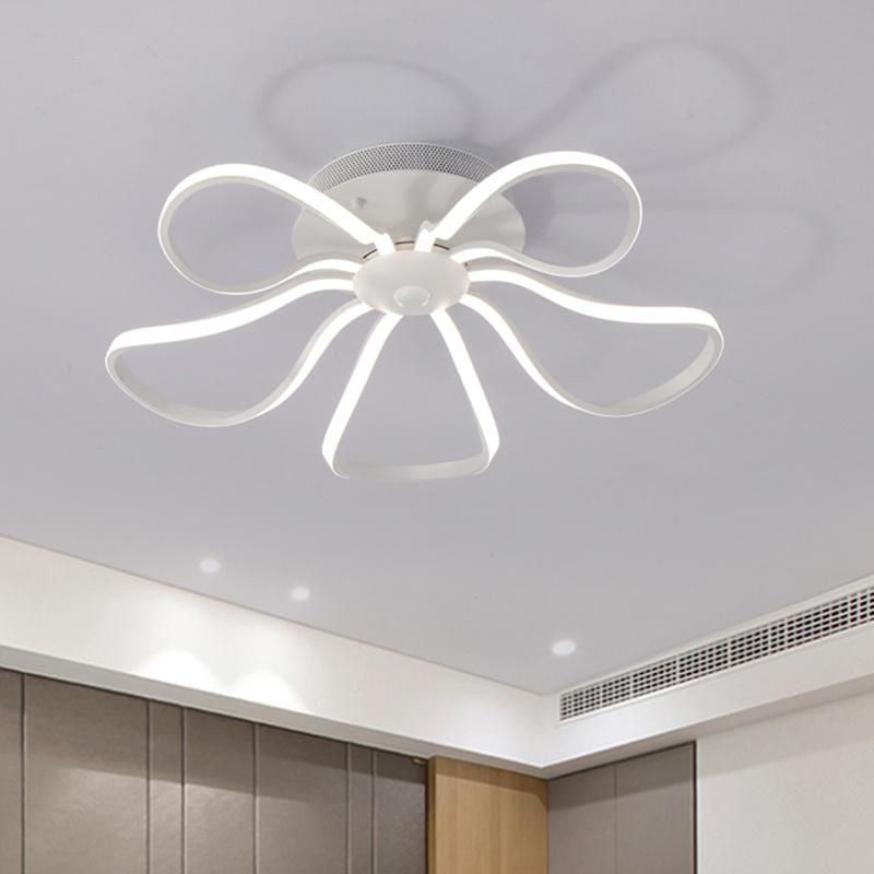 Simple Ceiling Lamps Hotel Theme Modern Design Flower Fancy Ceiling Lighting LED Light