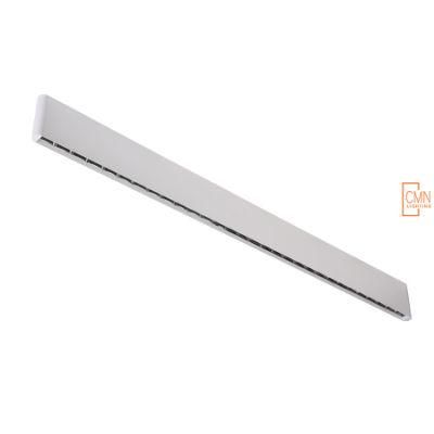 Fantastic 25mm Width Aluminium LED Linear Light Suspended Linear with Ultra Slim Anti Glare Reflector Cup