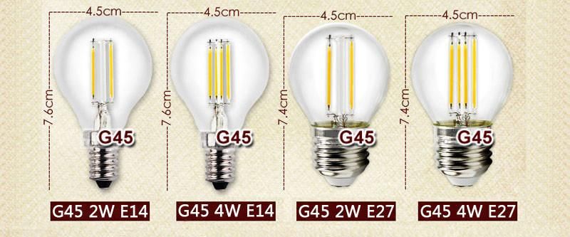 E14 E27 LED Bulb Dimmable Filament Lamp, Candle Bulb Lamp