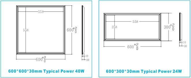 Shenzhen Lighting Factory LED Lamp 300*300mm 600*600mm LED Panel Light