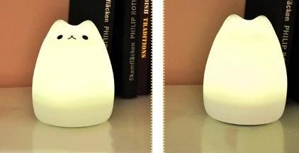 Multicolor Changing Integrated LED Rechargeable Silicone Night Light for Baby