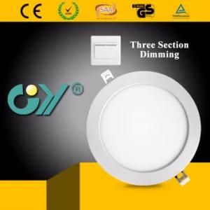 Hot Three Section Dimmable LED Round Downlight 18W with Ce