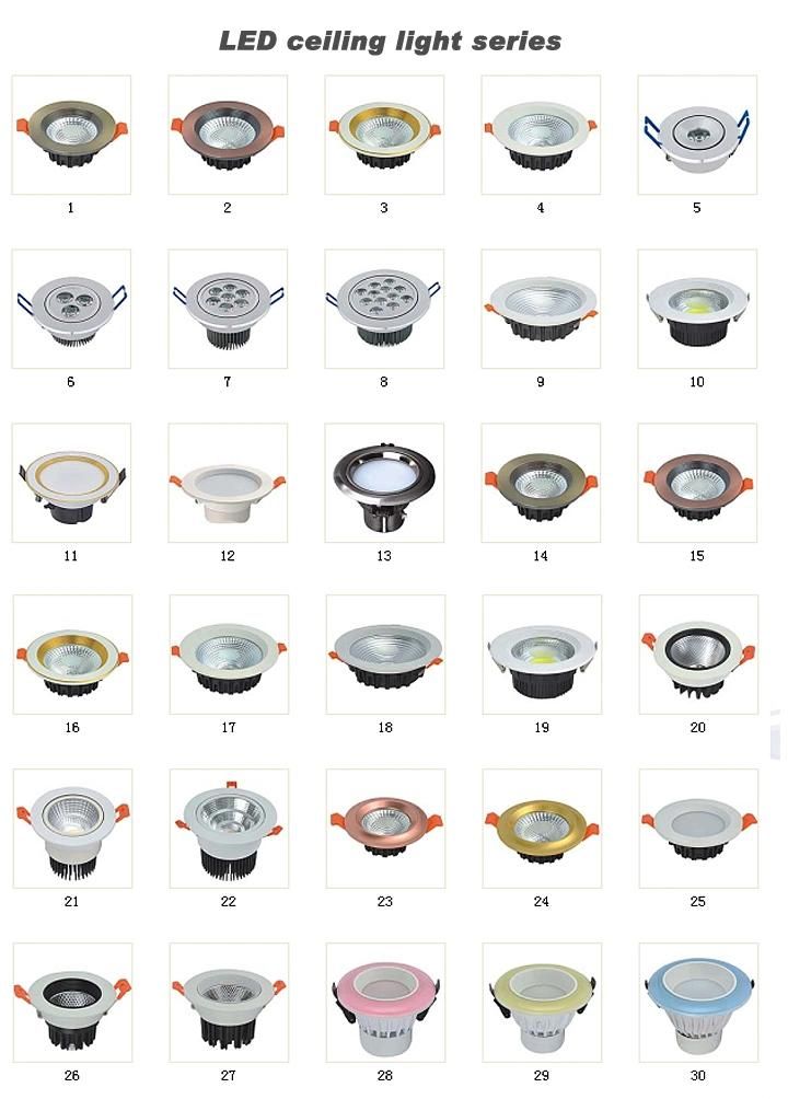 1W 3W 5W Aluminum LED Down Light for Bedroom