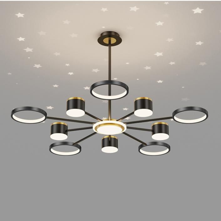 2022 Popular Modern LED Chandelier Star Shining Pendant Lamp Living Room Modern LED Ceiling Light