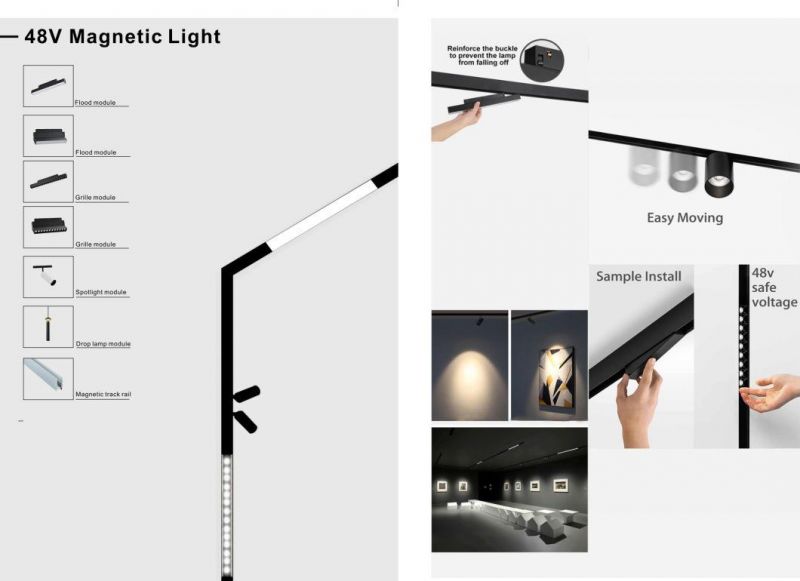 New Design DC24V Recessed Magnet Light