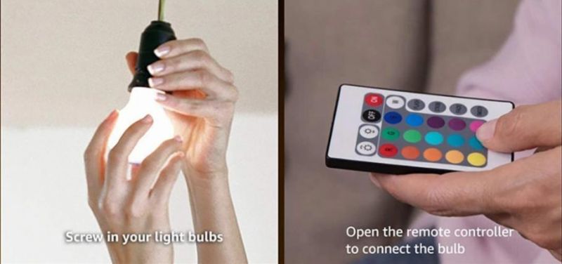 Colorful RGB Light Bulb Smart LED Lamp