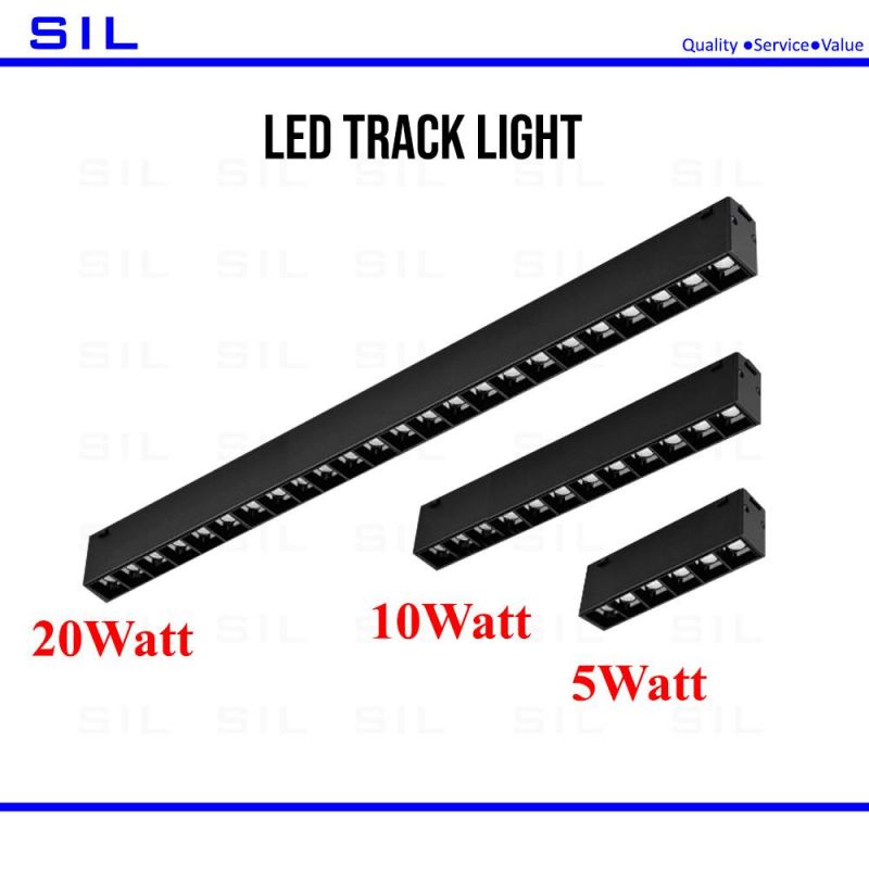 Indoor COB 20watt LED Track Light Recessed Track Rail Dimmable Magnetic Spotlights