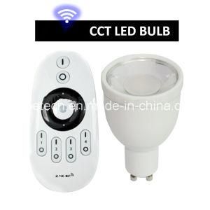 4W GU10 Ww/Cw Color Temperature Dimming Effect Lighting 2.4G WiFi Remote Control Spotlight