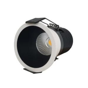 AC220-240V Warm White 5W/7W/10W/12W/15W Beam Angle 20degree/40degree 2700K-5000K CRI&gt;90 Ugr&lt;10 Sdcm&lt;3 Anti-Glare COB LED Spot Lamp