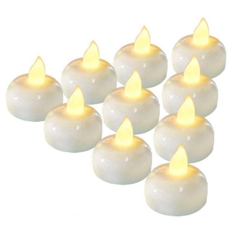 Water Activated LED Tea Light Yellow Flicker Floating LED Candle