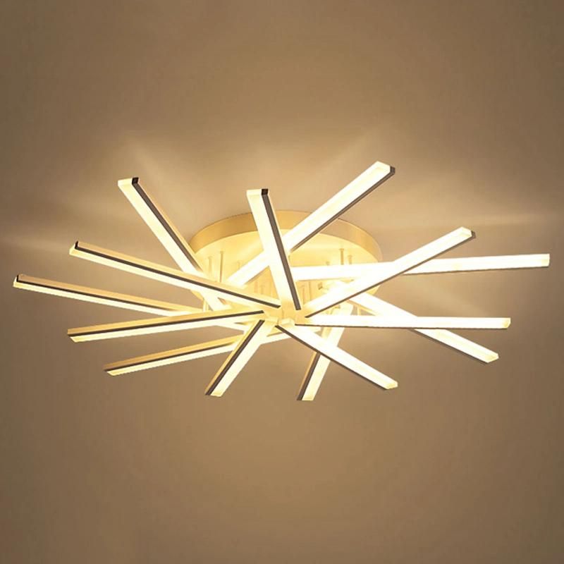 45W Modern Gold Aluminum Residential Bar Ceil LED Light Ceiling Lamp Lights Lighting