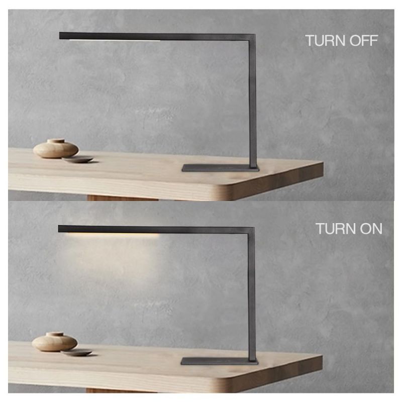 Masivel Lighting Simple Nordic Metal Bedside Study Desk Light Table Lamp