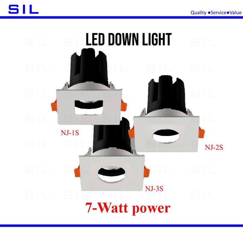 LED Down Lights TUV CE RoHS Approved 7watt High Quality LED Downlight Ceiling Downlight
