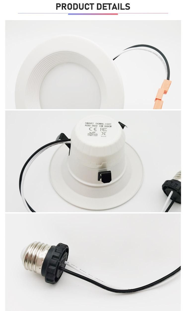 Cx-Lumen Bluetooth Control China Supplier Die-Casting Aluminum Smart Down Lights