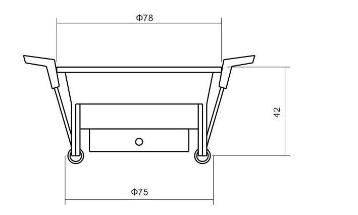 Commercial Lighting Fixtures LED Downlight GU10 Housing Recessed Ceiling Lamp