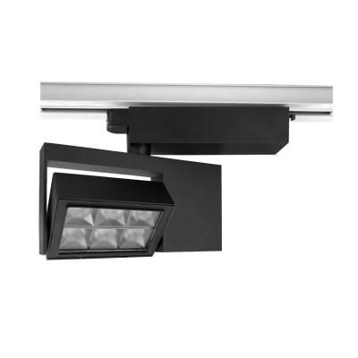 Simple Aluminum White Black 30W Indoor LED Modern Track Lighting Adjustable Spot 4 Wires Commercial LED Track Light
