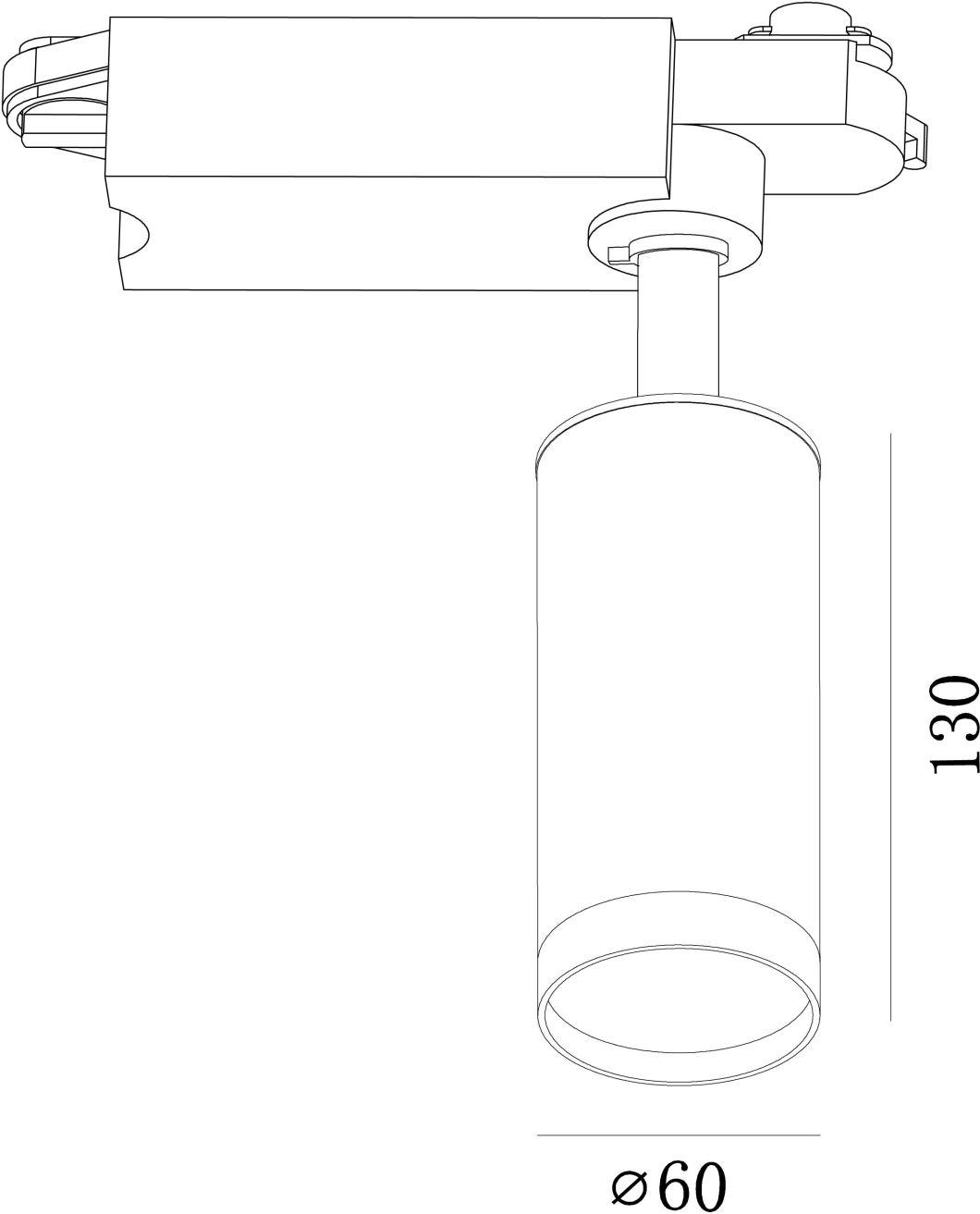 Europe Style Energy Saving LED Track Light Fixture for Shopping Mall GU10 Ceilimg Spot Lighting