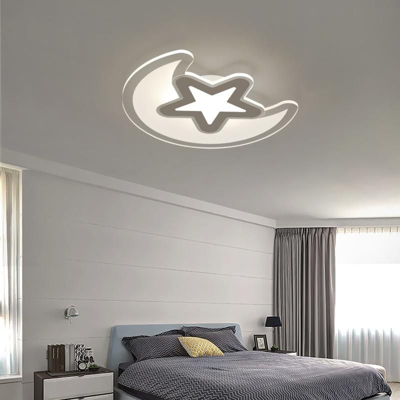 Decoration Star Moonlight Iron Ceiling LED Light for Kids Room Modern