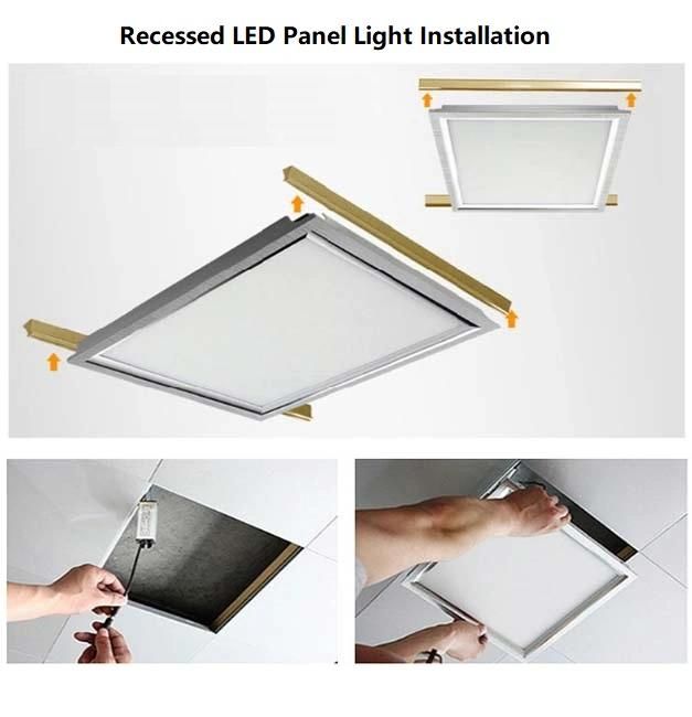 Factory Frameless LED Light Diffuser LED Panel Light, 40W/48W, 4800lm, 3000K/3500K/4500K/ 6000K/ 6500K CCT Color Temperature Lighting for Office Living Room